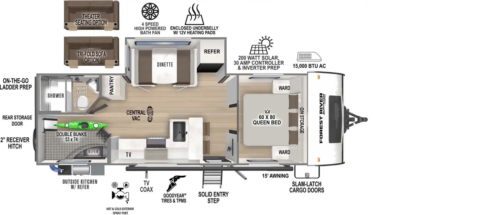 260BHLE Floorplan Image